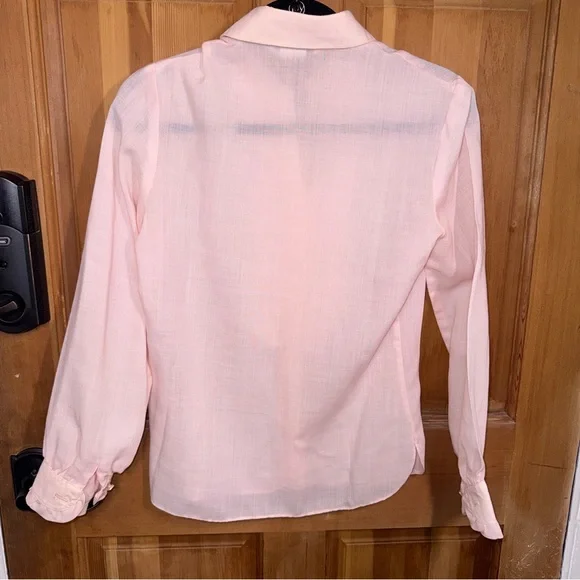 🌸 Vintage-Inspired Pink Ruffle Bib Blouse — PROPHECY Romantic Cottagecore - Picture 3 of 7